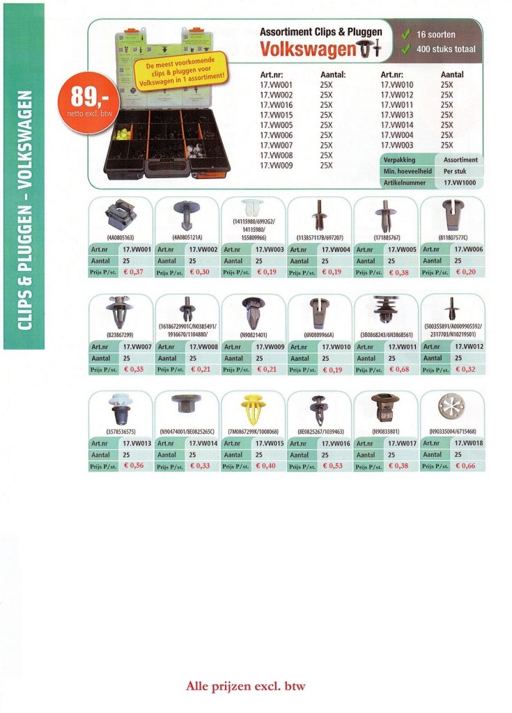 Vw Radiator Clips volkswagen assortiment clips – Bogamat